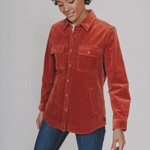 The Normal Brand Heavy Corduroy Overshirt, Auburn, SIze Medium